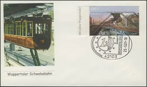 2171 Wuppertal, FDC SSt NAPOSTA Euro / Journée européenne