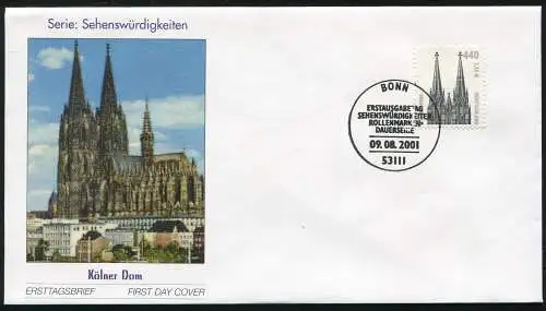 2206 SWK 440/2,25 Kölner Dom FDC Bonn