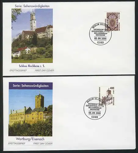 2210-2211 SWK Kirchheim et Eisenach - 2 FDC Berlin