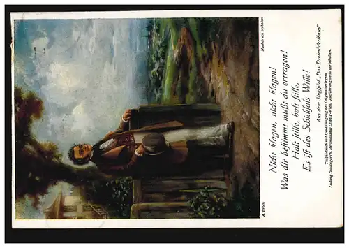 AK Artiste A. Broch: Jeu de chant La Maison Triomphe Ne vous plaignez pas!, OSNABRUCK 1917