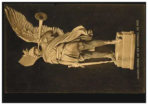 Monument national de l'artiste-AK sur la Forêt-Niederwald: La guerre, CÖLN 1.7.1915