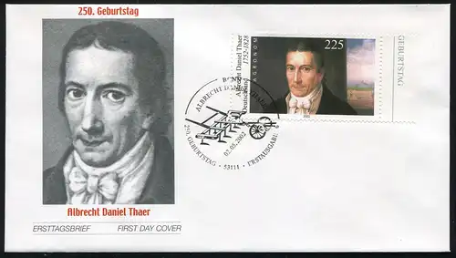 2255I Albrecht Daniel Thaer auf FDC Bonn