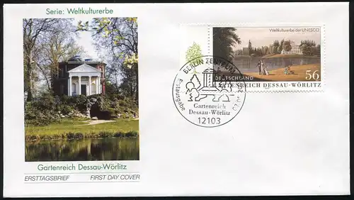 2253 UNESCO Gartenreich Dessau-Wörlitz 2002 FDC Berlin