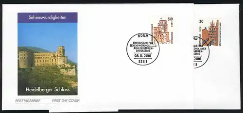 2224-2235 SWK Bremen et Heidelberg 2001 - Taux à 2 FDC Bonn