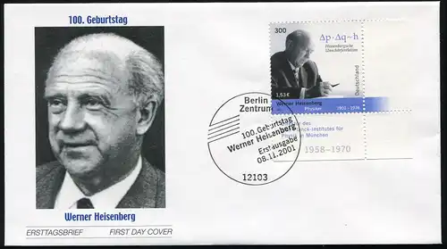 2228 Werner Heisenberg FDC Berlin