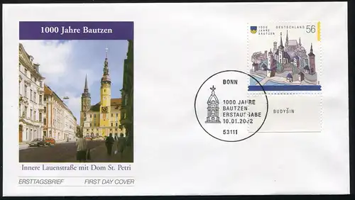 2232 Bautzen FDC Bonn.