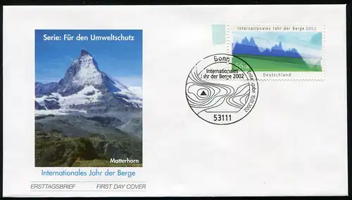 2231 Umweltschutz Berge FDC Bonn