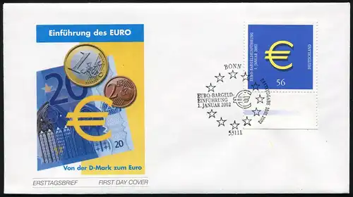 2234 Euroeinführung FDC Bonn