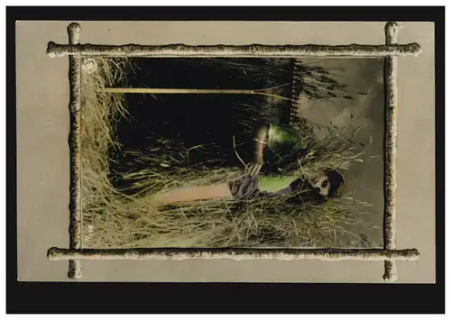 AK-mode paysanne à la cuisson des gerbes, BISCHOFZELL 23.9.1909