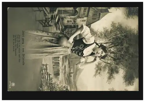 AK Mode La Réfléchissante - Femme en train de faire la fontaine avec Krug OERLICON 1.6.1911