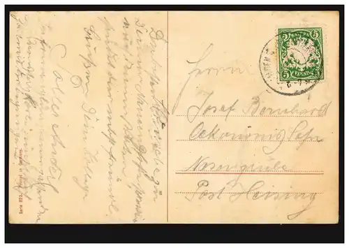 Mode AK femme en costumes avec des plumes sur le chapeau, couru 19.3.1911