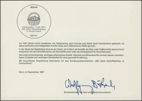 MinKa 34/1997 Kartoffelanbau