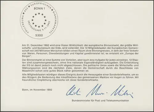 MinKa 48/1992 Europäischer Binnenmarkt