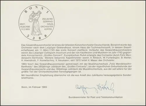 MinKa 07/1993 Gewandhausorchester Leipzig