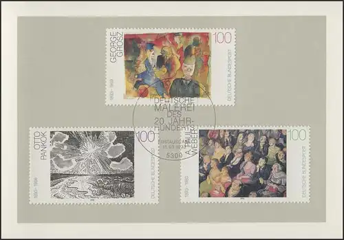 MinKa 09/1993 Peinture, Grosz, Pankok, Weber