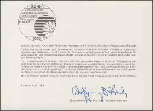 MinKa 15/1993 Internationale Gartenausstellung