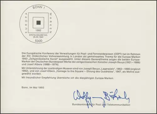 MinKa 16/1993 Europa: Kunst, Beuys und Albers