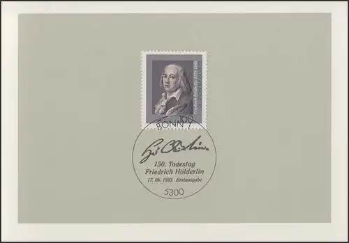 MinKa 23/1993 Friedrich Hölderlin, poète