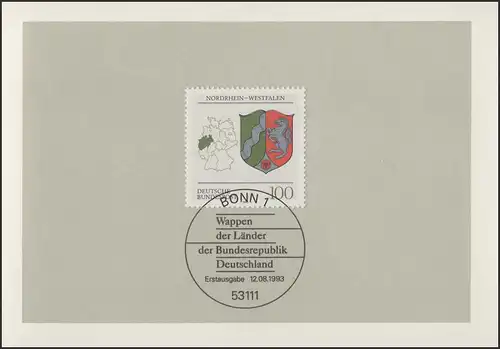 MinKa 32/1993 Wappen der Länder: Nordrhein-Westfalen