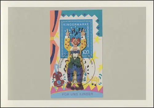 MinKa 38/1993 Bloc: Pour nous enfants, clown