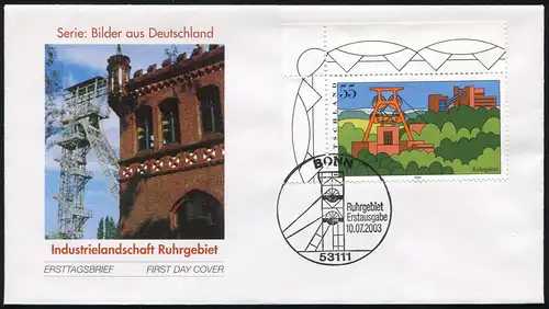 2355 Industrielandschaft Ruhrgebiet FDC Bonn