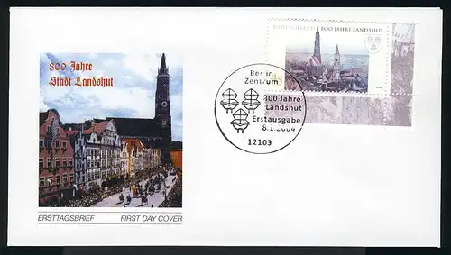 2376 St. Martin und Kastulus Landshut FDC Berlin