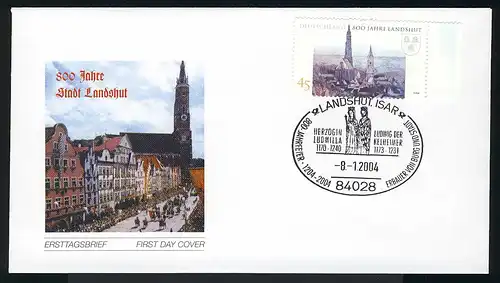 2376 St. Martin und Kastulus Landshut FDC Landshut