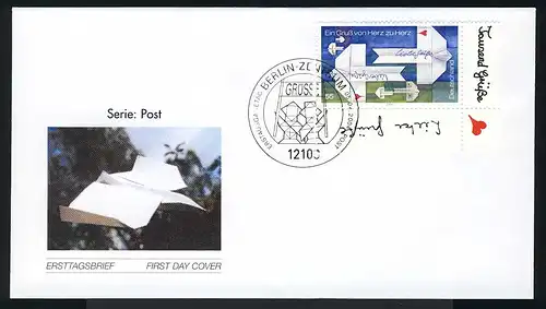 2387 Post marque de salutation Aéronefs sur FDC ESSt Berlin