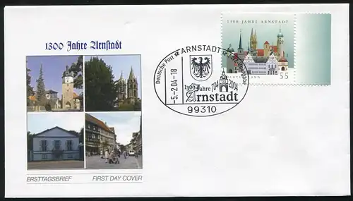 2388 Arnstadt FDC Annstadte
