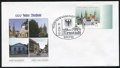 2388 Arnstadt FDC Arnstadt