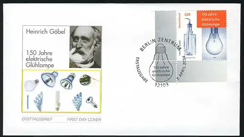 2395 Ampoule Heinrich Göbel FDC Berlin