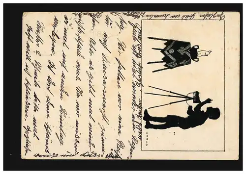 AK Carus: Le photographe avec oiseau Kakadu, DUISBURG 3 - 20.6.1921