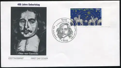 2282 Otto von Guericke FDC Bonn