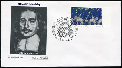 2282 Otto von Guericke FDC Berlin