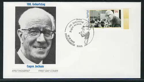 2284 Eugen Johum FDC Bonn