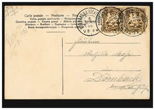 Mode AK Photo femme avec collier à perles, DÖRNBACH chez ROCKENHAUSEN 8.5.1906