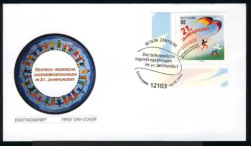 2408 Deutsch-russische Jugendbegegnung auf FDC Berlin