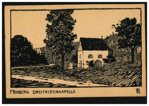 AK Artiste bois coupe Heuberg chapelle tri-battants, inutilisé