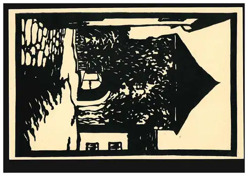 Artiste-AK Hans Benter: Porte de la ville de Marienberg en Saxe, inutilisé