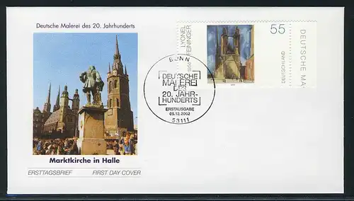 2294 Peinture allemande Lyonel Feininger FDC Bonn