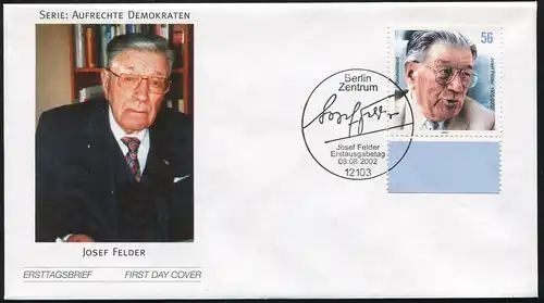 2273 Démocrates Josef Felder FDC Berlin