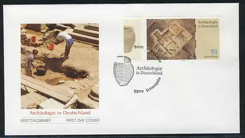 2281 Archéologie en Allemagne: Romain Gutshof in Vermlingen FDC Bonn