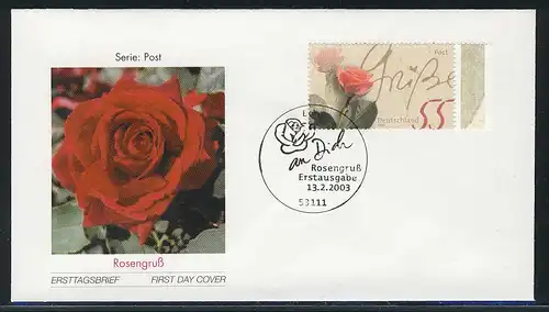 2317 Post Rosensausse - Adhésif sur FDC Bonn