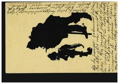 AK Ciseaux Paul Konevka: Falstaff et la Page, Callwey, CASSEL 10.5.1913