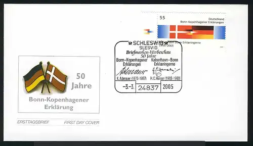 2449 Bonn-Kopenhagener Erklärungen FDC Schleswig