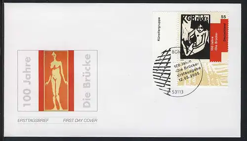 2458 Künstlergruppe Die Brücke FDC Bonn