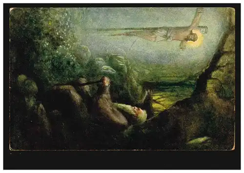 AK Artiste H.R. Seeland: Le pèlerin, l'éditeur F.H. & S. Vienne, couru en 1919