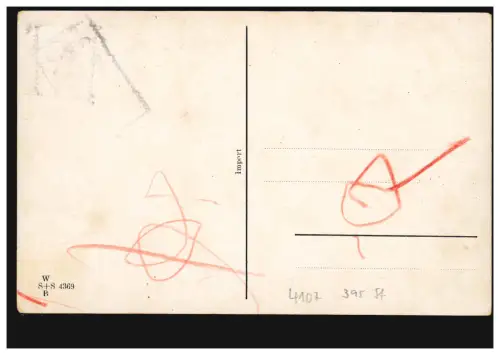 Pays-Bas Caricature-AK Be Beim Coiffeur, Hot sèche, marqué