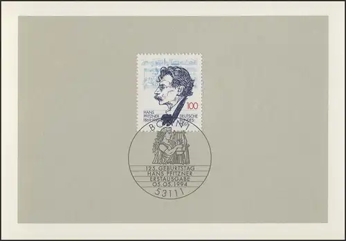 MinKa 16/1994 Hans Pfitzner, compositeur