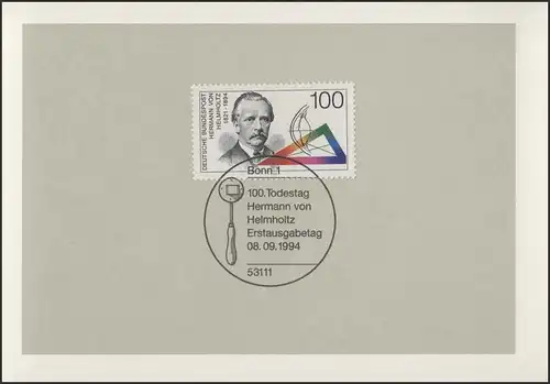 MinKa 29/1994 Hermann von Helmholtz, Naturforscher